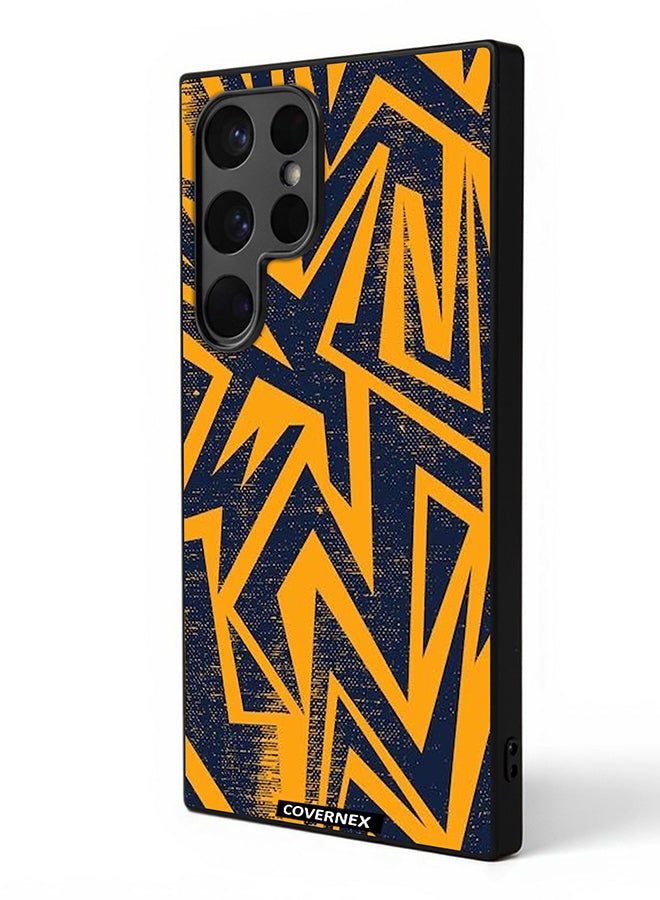 Covernex Samsung Galaxy S24 Ultra Protective Case Cover Printed Featuring Urban Lightning Geometric Camo - Image 1